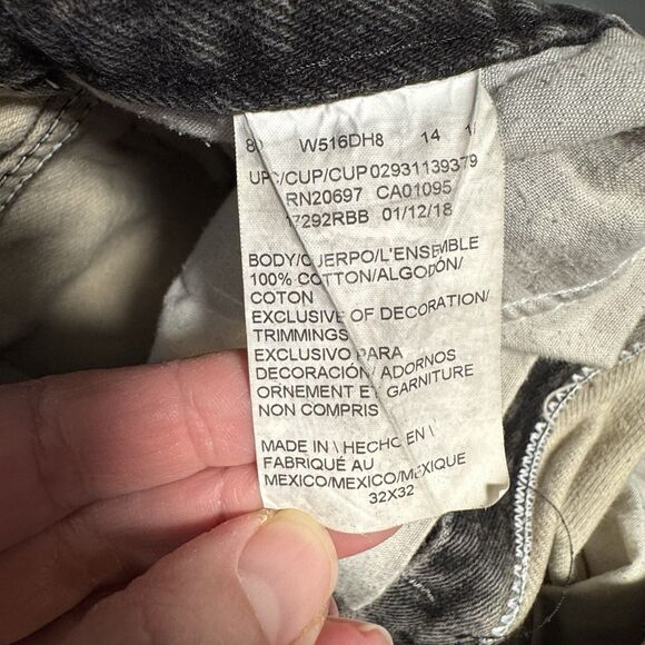 Dickies Grunge Bleach-Wash Black Jeans Trash Street Wear Men’s 32x32 (30x29) - Picture 4 of 10